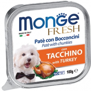MONGE FRESH PATE E BOCCONCINI AL TACCHINO GR 100