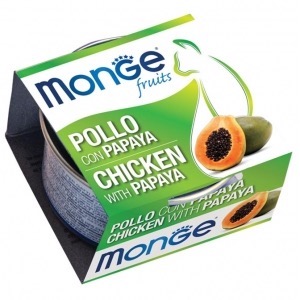 MONGE FRUIT POLLO E PAPAYA 80 GR