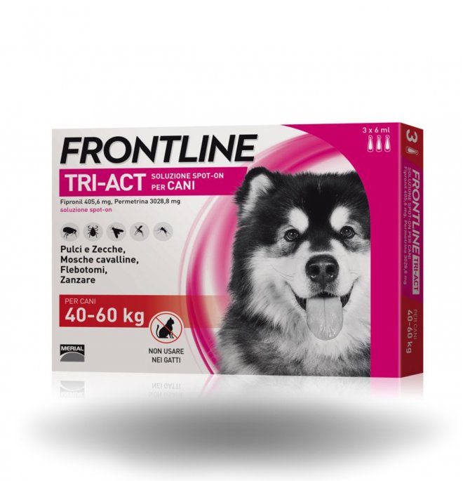 FRONTLINE TRIACT 40-60 KG 3PIPETTE