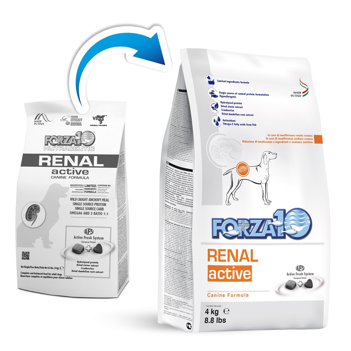 FORZA 10 CANE ACTIVE RENAL 4 KG