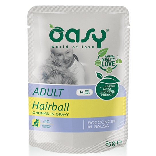 OASY CAT BOC ADULT HAIRBALL 85GR