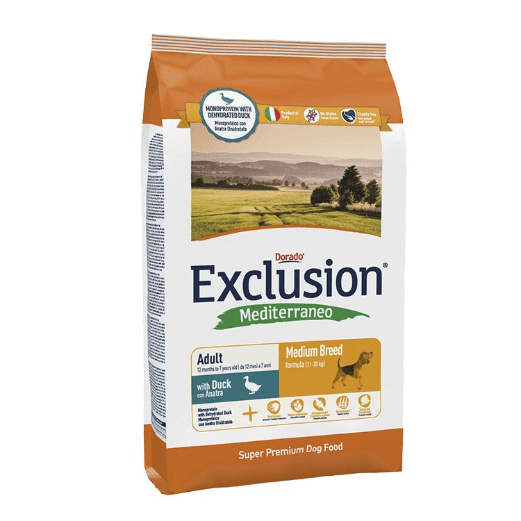 EXCLUSION CANE ADULT DUCK MEDIUM 12,5 KG