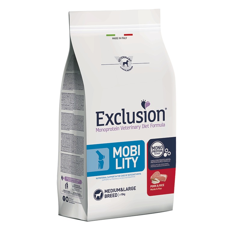 EXCLUSION MOBILITY PORK AND RICE MEDIUM/LARGE BREED 12KG