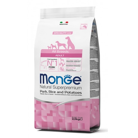 MONGE ALL BREEDS ADULT MAIALE RISO E PATATE 2,5KG