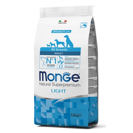 MONGE ALL BREEDS LIGHT SALMONE E RISO 12KG