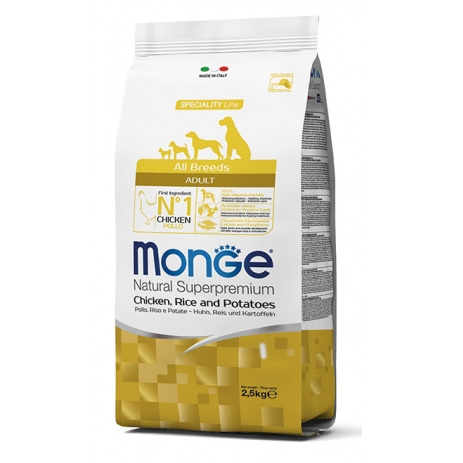 MONGE ALL BREED ADULT POLLO RISO E PATATE 12KG