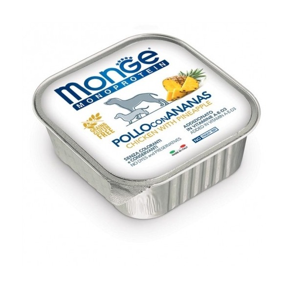 MONGE CANE FRUIT POLLO E ANANAS 150 GR