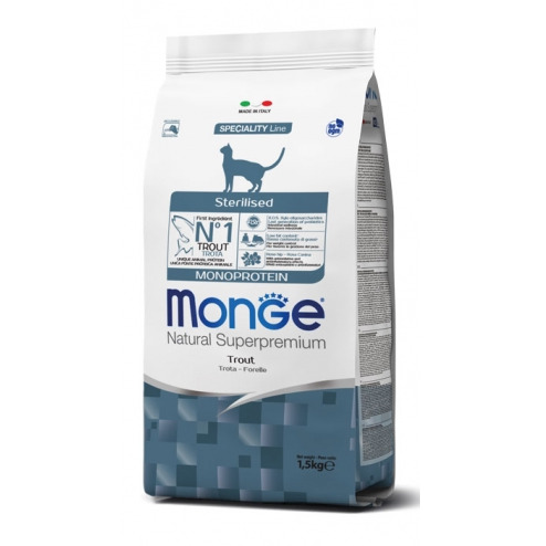 MONGE STERILIZZATO TROTA 1.5KG