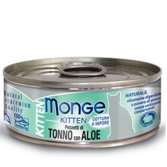 MONGE JELLY PEZZETTI TONNO E ALOE KITTEN 80GR