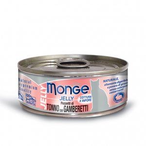 MONGE JELLY TONNO E GAMBERETTI 80GR