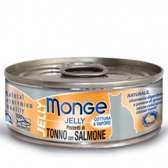 MONGE JELLY TONNO E SALMONE 80GR