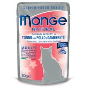 MONGE TONNO POLLO E GAMBERETTI 80 GR