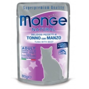 MONGE BUSTE TONNO E MANZO 80 GR