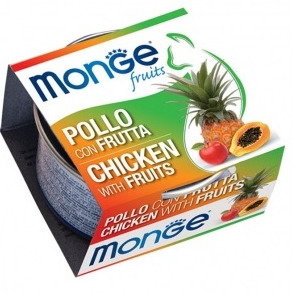 MONGE FRUIT POLLO E FRUIT 80GR