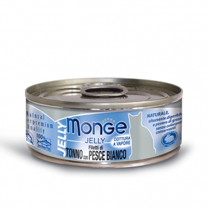 MONGE JELLY TONNO E PESCE BIANCO 80 GR