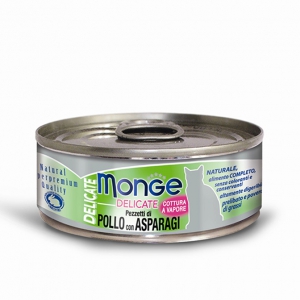 MONGE DELICATE POLLO E ASPARAGI 80 GR