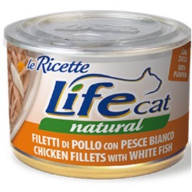 LIFECAT POLLO PESCE BIANCO 150GR