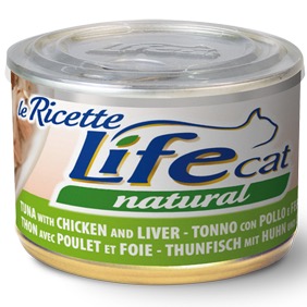 LIFECAT TONNO POLLO FEGATINI 150GR