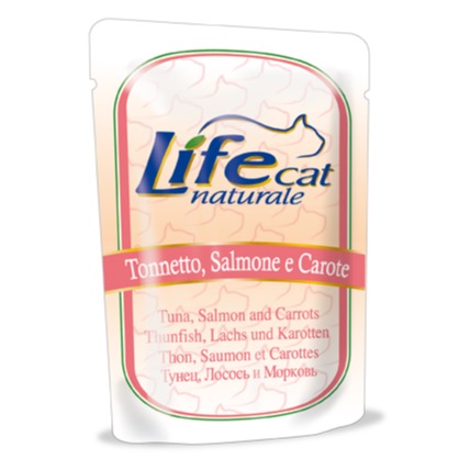 LIFE CAT TONNO SALMONE CAROTE 70GR