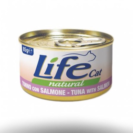 LIFE CAT TONNO E SALMONE 85 GR