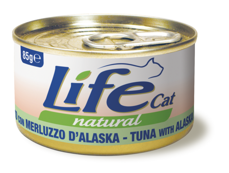 LIFE CAT TONNO E MERLUZZO 85 GR