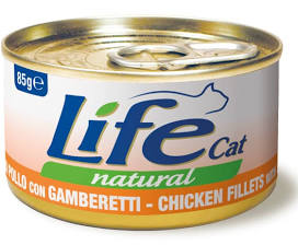 LIFE CAT POLLO E GAMBERETTI 85 GR