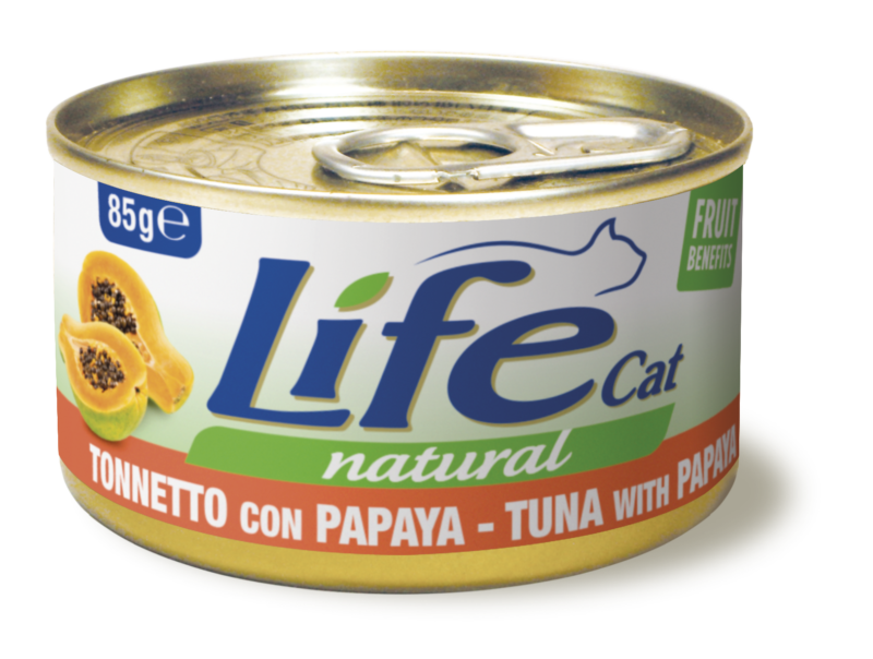 LIFE CAT TONNO CON PAPAYA 85 GR