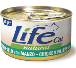 LIFE CAT POLLO E MANZO 85 GR