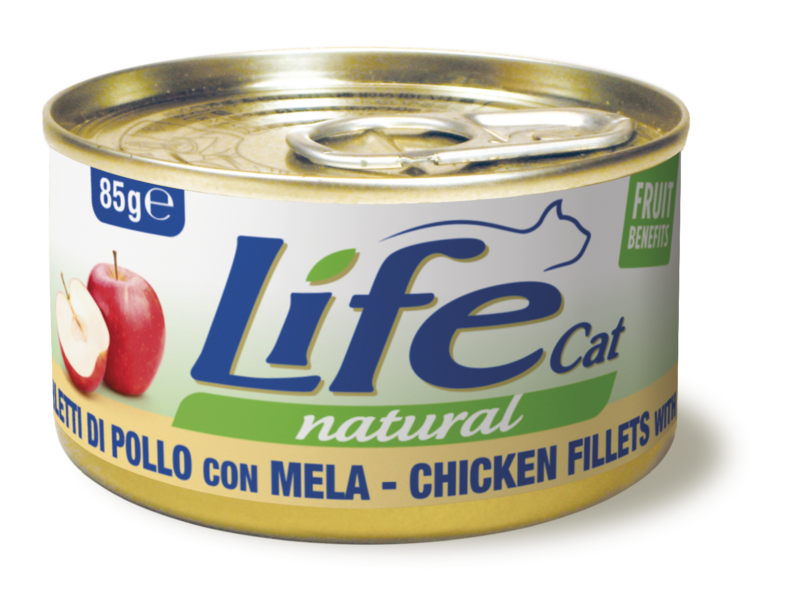 LIFE CAT POLLO CON MELA 85 GR