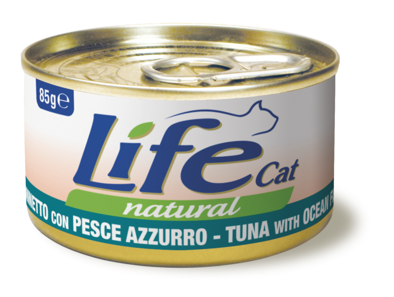 LIFE CAT TONNO CON PESCE AZZURRO 85 GR