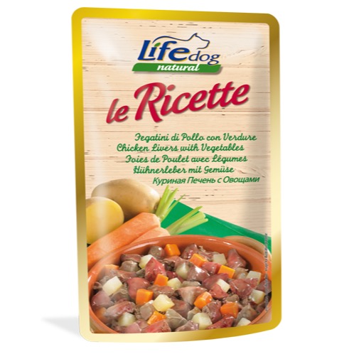 LIFE RICETTE FEGATINI DI POLLO CON VERDURE 95GR