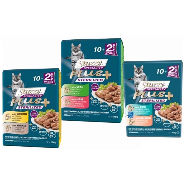 STUZZYCAT STERILIZZATO POLLO E TACCHINO 12X100