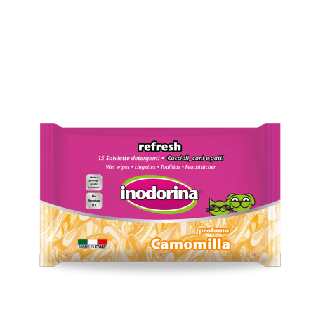 INODORINA Refresh OCCHI E ORECCHIE Camomilla 15 salviette