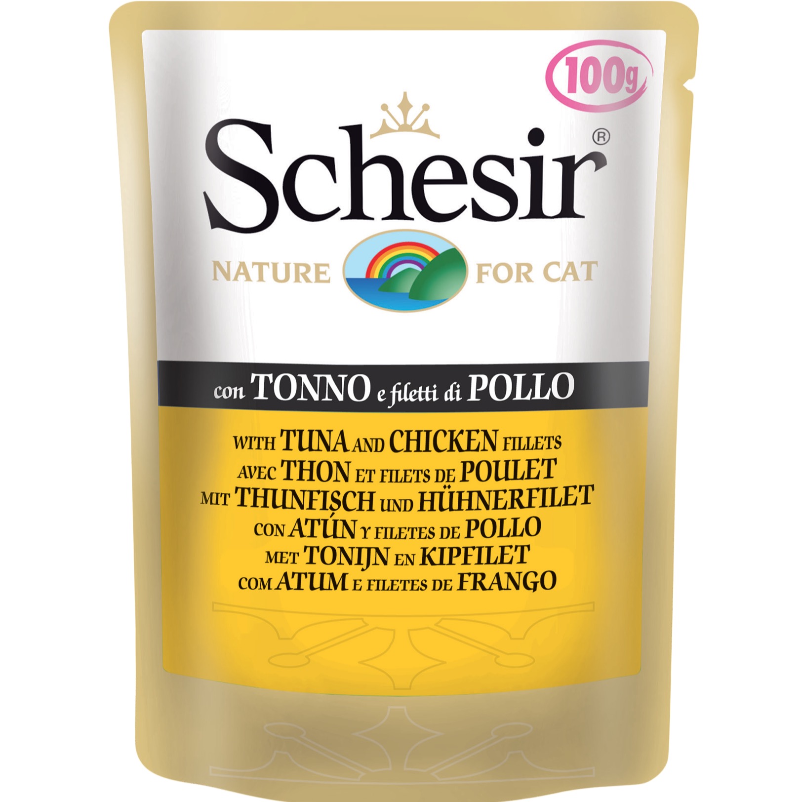 SCHESIR SOFT TONNO E FILETTI DI POLLO GR 100