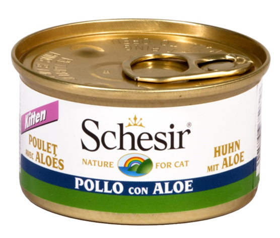 SCHESIR KITTEN POLLO E ALOE 85G