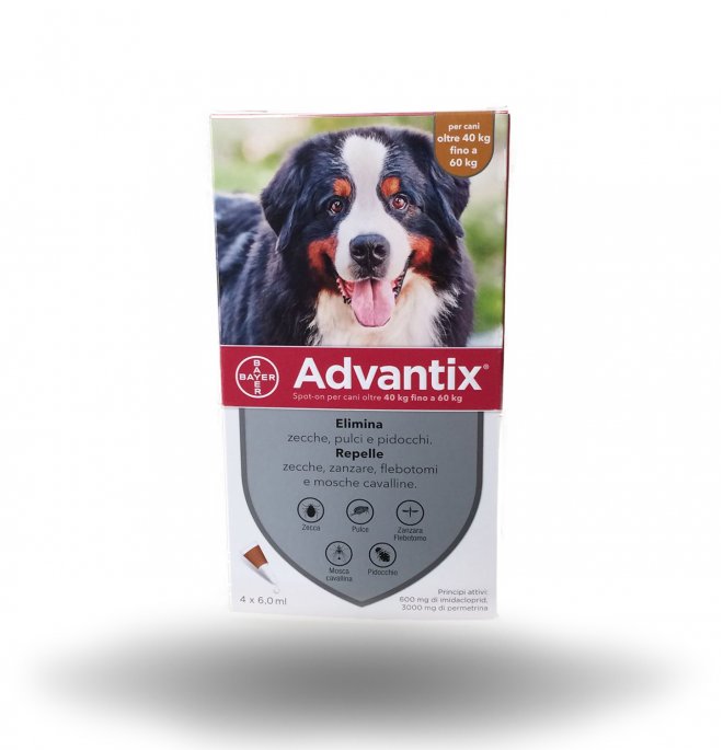 ADVANTIX SPOT ON CANI OLTRE 40 KG - SCATOLA 4 PIPETTE