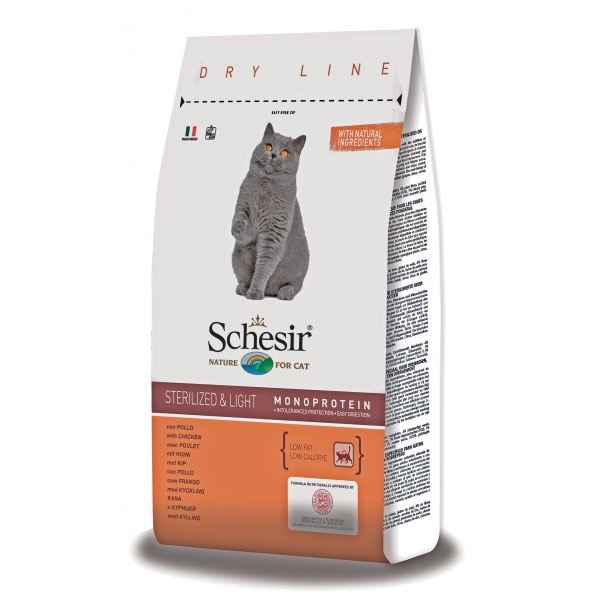 SCHESIR STERILIZZATO E LIGHT POLLO 10 KG