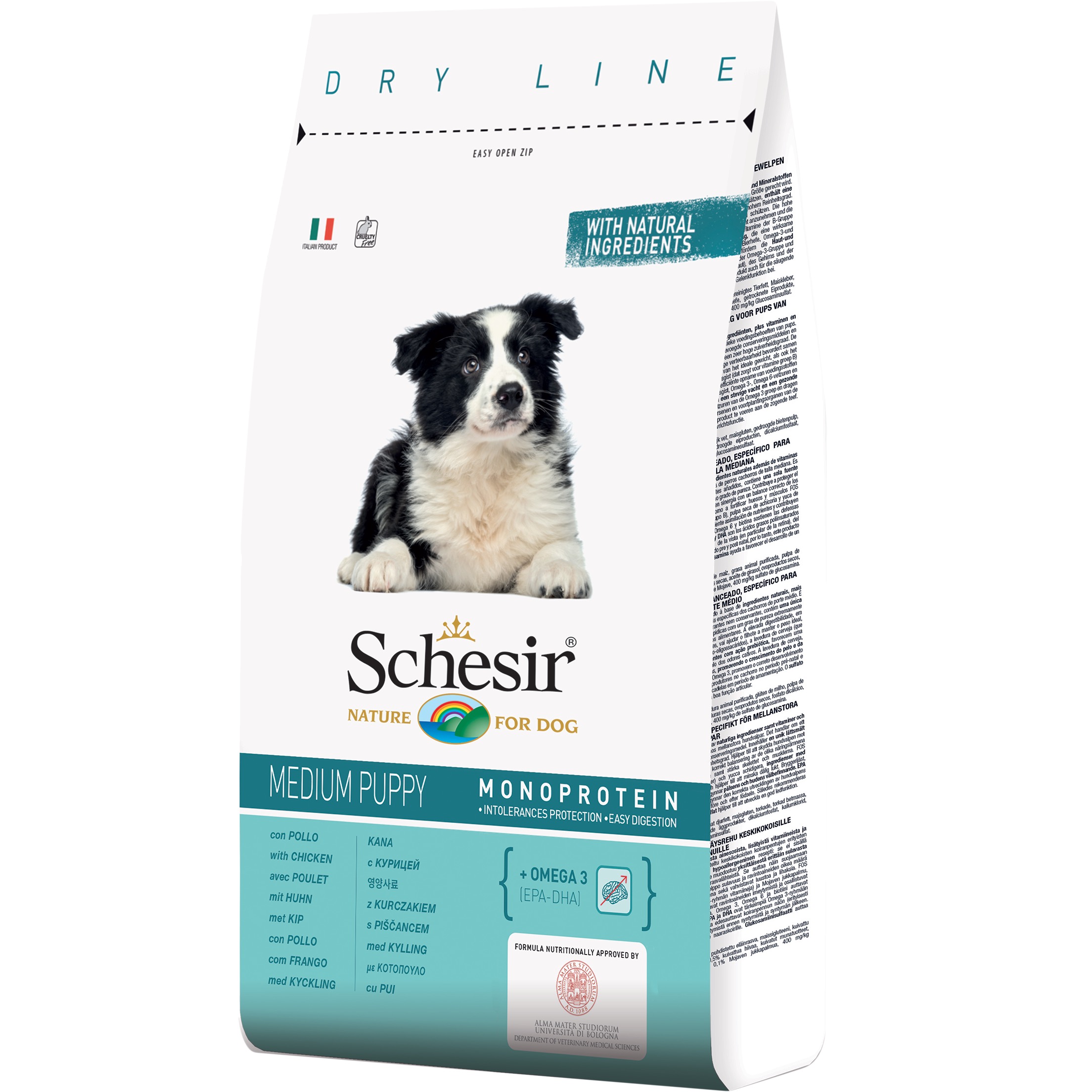 SCHESIR MEDIUM PUPPY AL POLLO 12KG