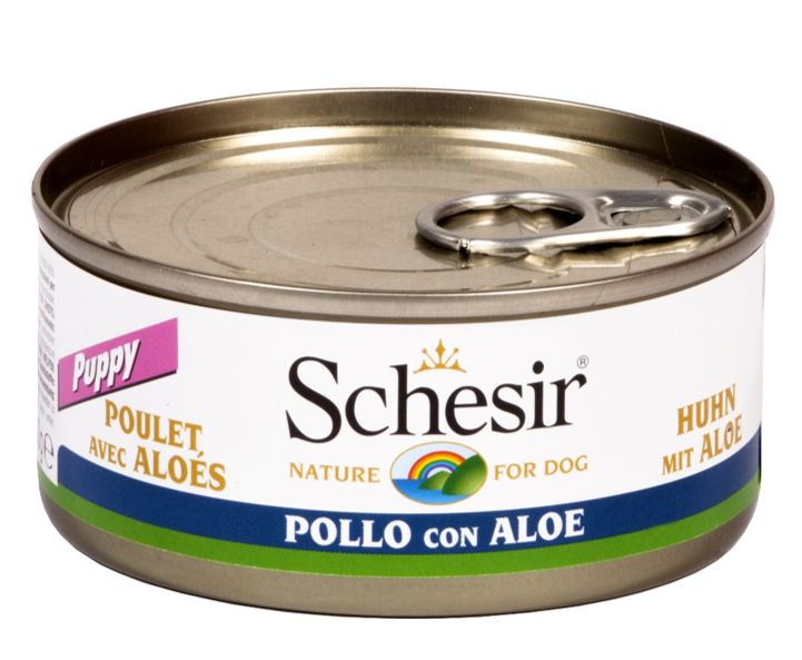 SCHESIR PUPPY POLLO E ALOE 150 GR