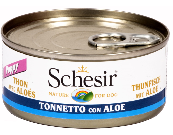 SCHESIR PUPPY TONNO E ALOE 150 GR