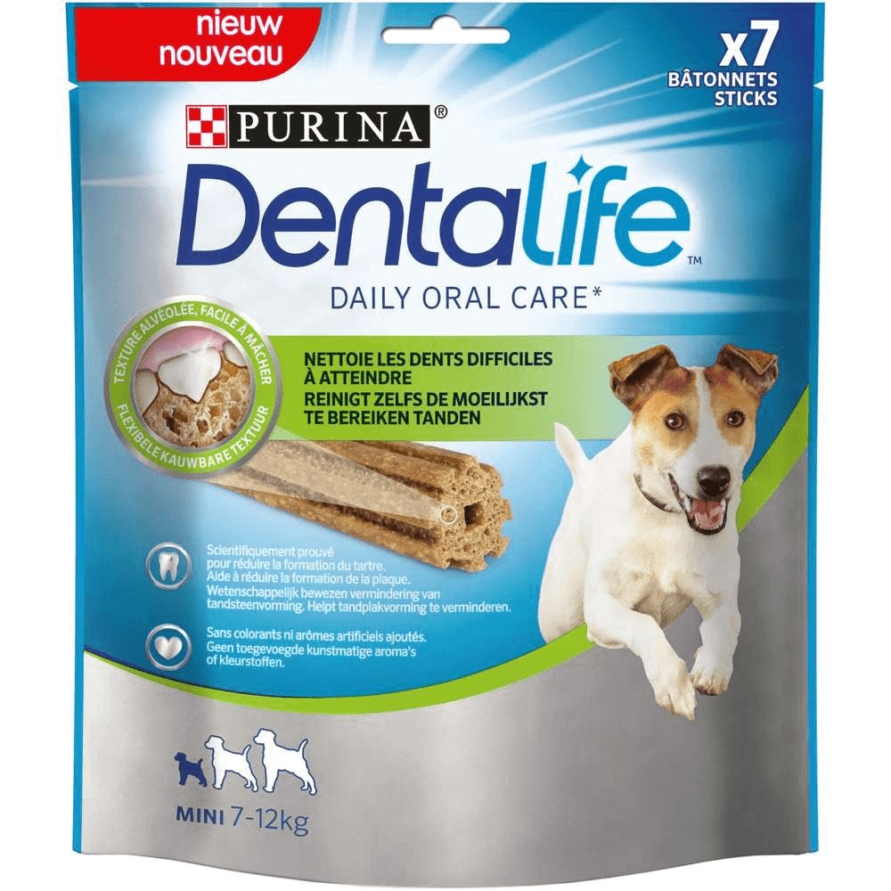 DENTALIFE Cane Snack per l'igiene orale Taglia Small 7 PEZZI