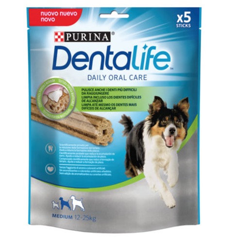 DENTALIFE Cane Snack per l'igiene orale Taglia Medium 5 PEZZI