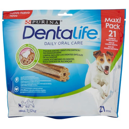 DENTALIFE Cane Snack per l'igiene orale Taglia SMALL 21 PEZZI