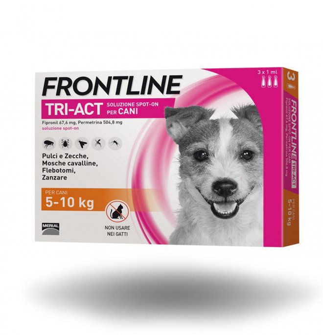 FRONTLINE TRIACT 5-10 KG 3 PIPETTE