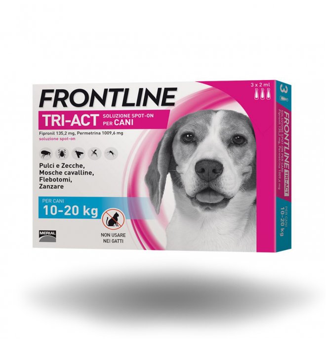 FRONTLINE TRIACT 10-20 KG 3 PIPETTE