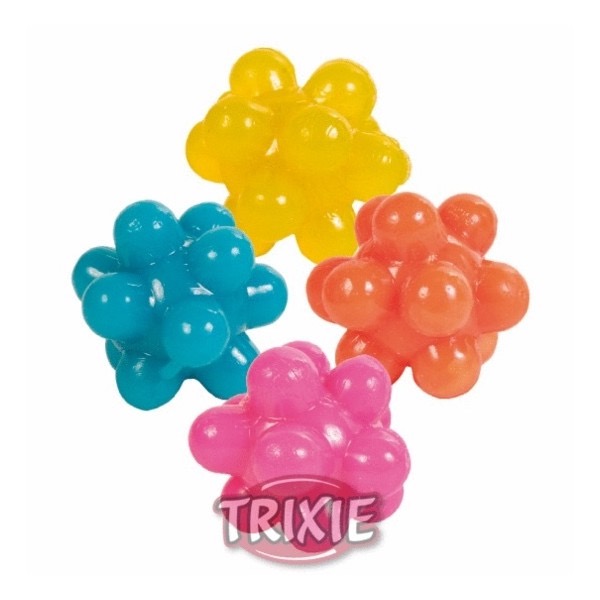 TRIXIE 4 PALLINE GOMMA 3.5 CM