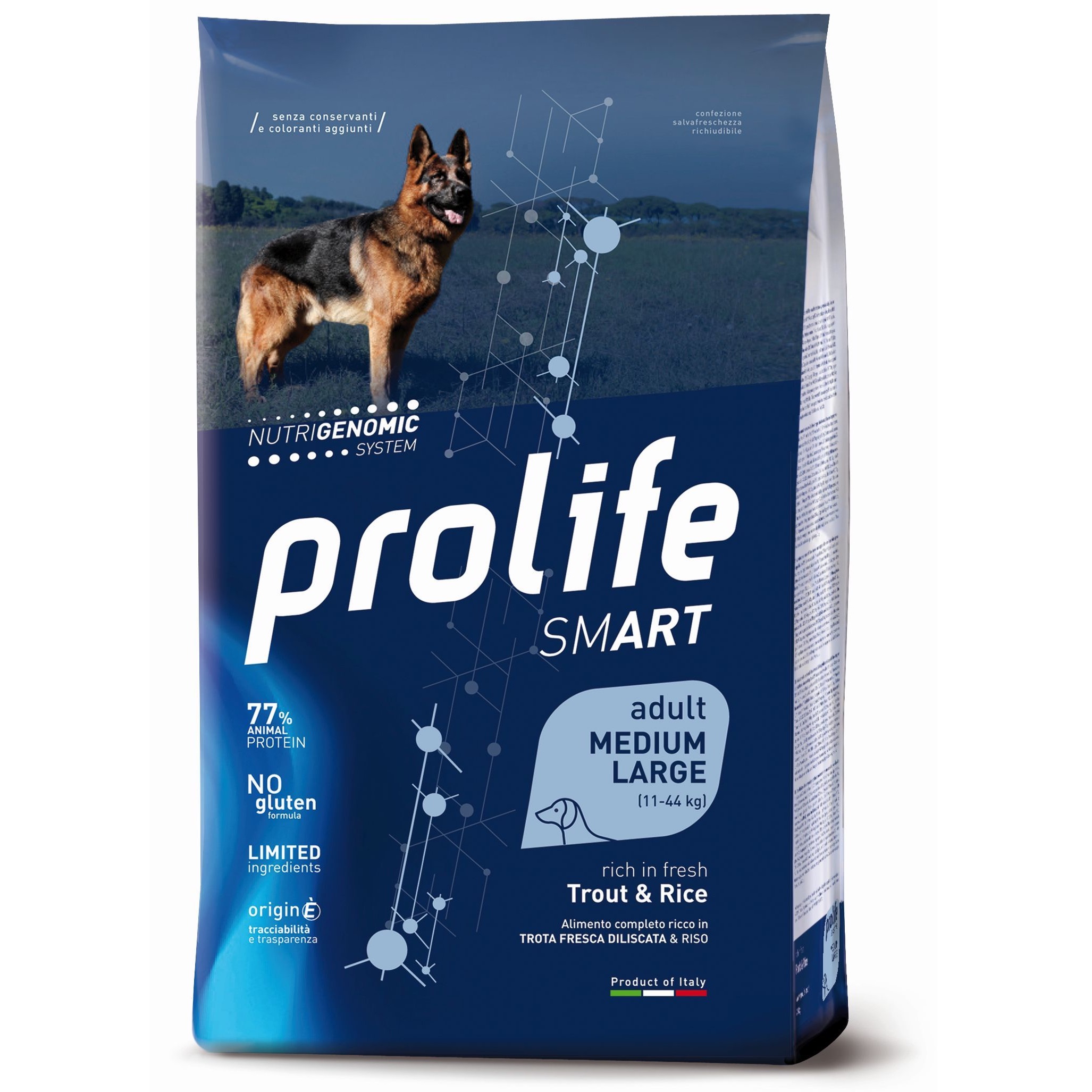 PROLIFE CANE ADULT TROTA & RISO MED/LARGE 2,5 KG