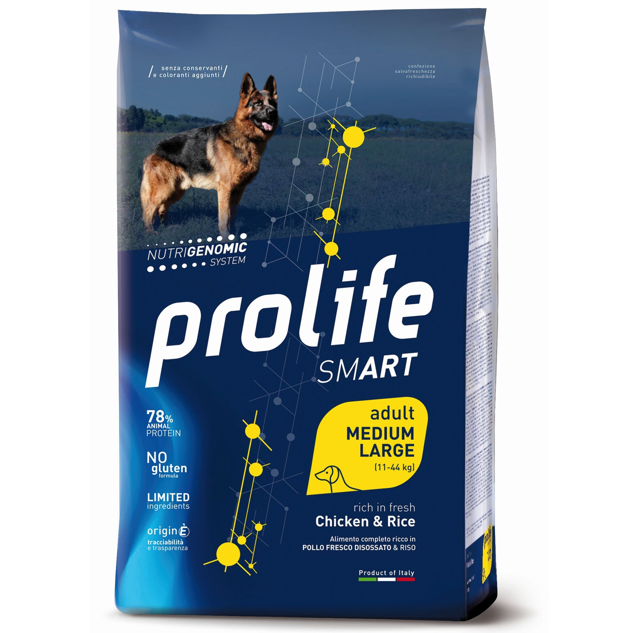 PROLIFE CANE ADULT MED/LARGE POLLO & RISO 12 KG