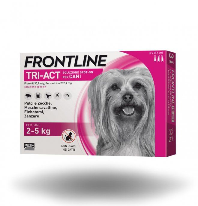 FRONTLINE TRIACT 2-5 KG  3 PIPETTE