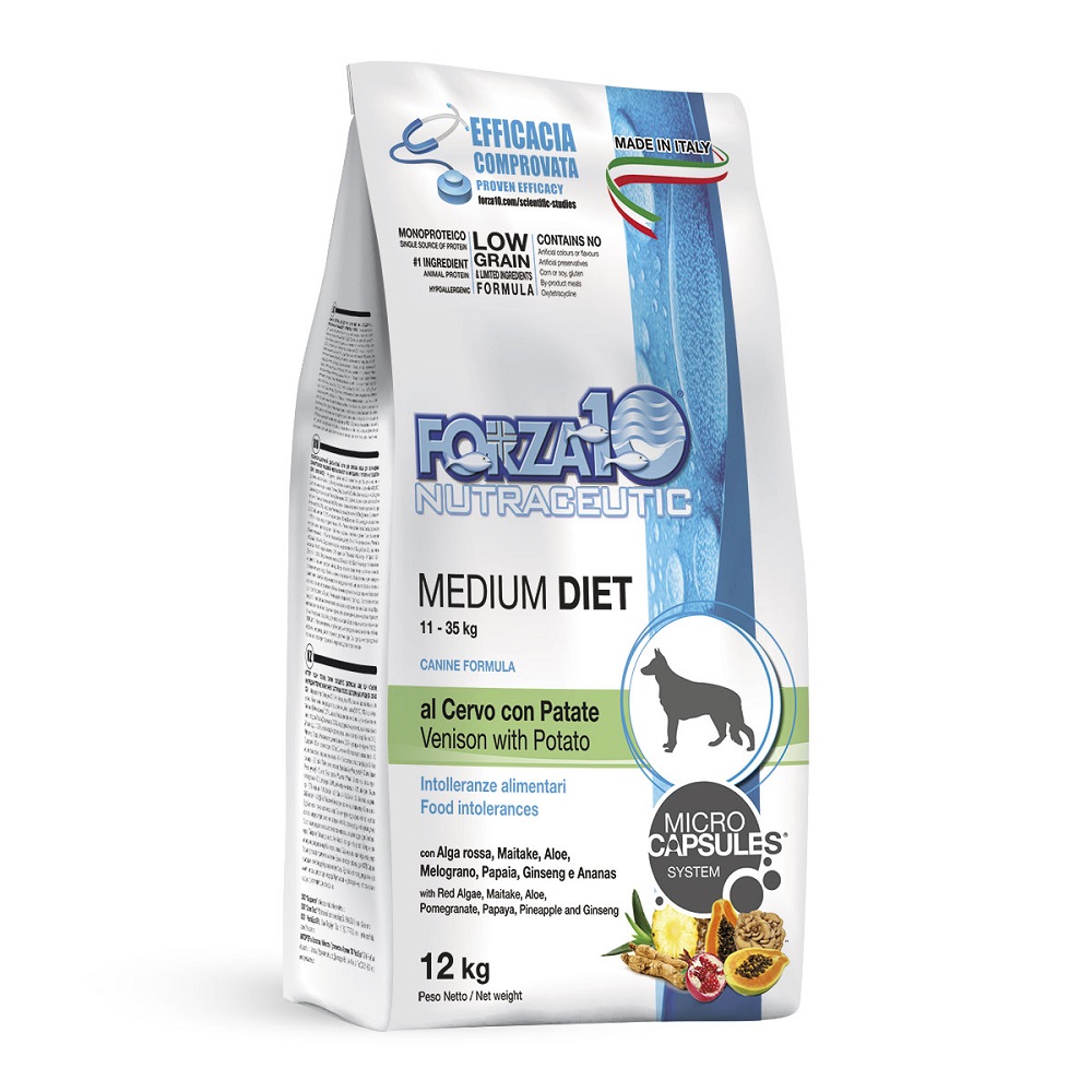 FORZA 10 CANE ADULT MEDIUM DIET CERVO 12KG